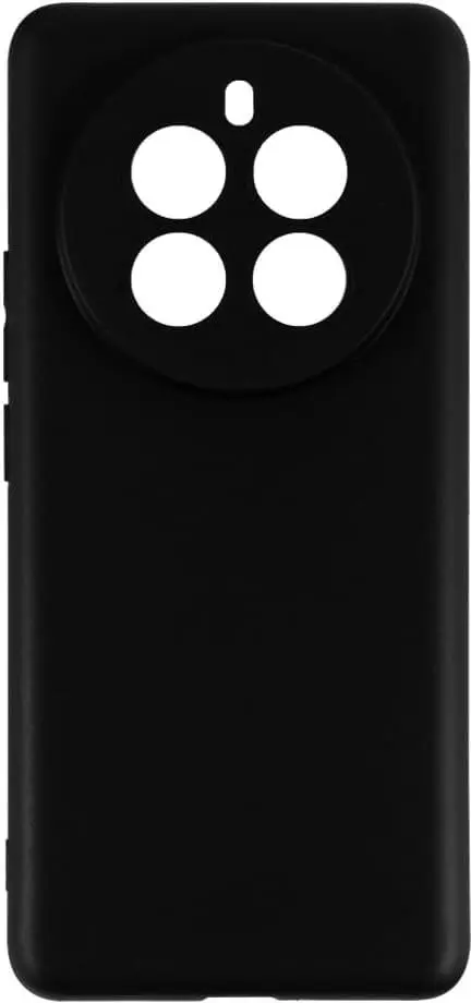 Realme 12 Pro Hoesje Dun TPU Back Cover Matte Zwart afbeelding 2
