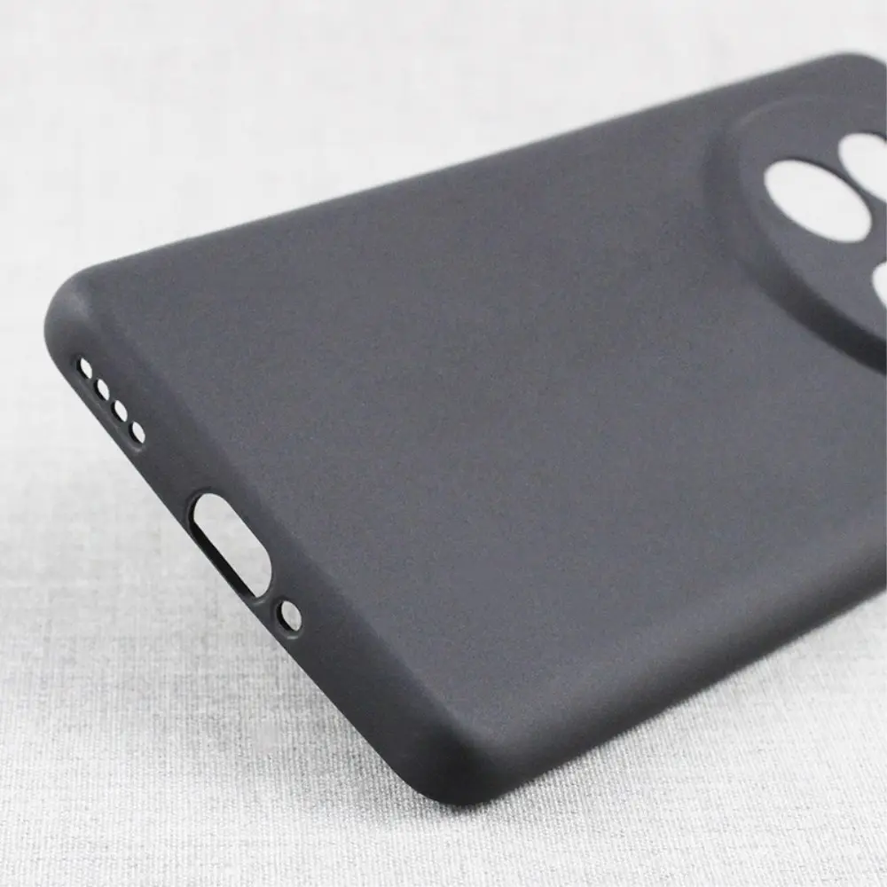 Realme 12 Pro Hoesje Dun TPU Back Cover Matte Zwart afbeelding 3