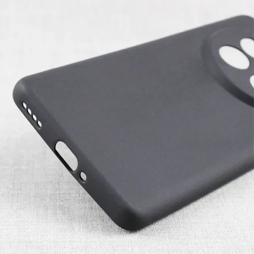 Realme 12 Pro Hoesje Dun TPU Back Cover Matte Zwart afbeelding 3