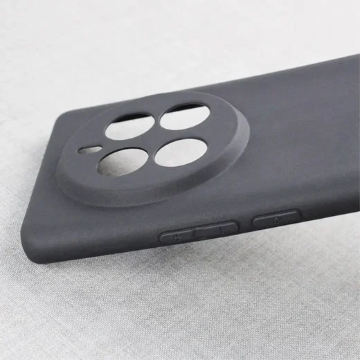 Realme 12 Pro Hoesje Dun TPU Back Cover Matte Zwart afbeelding 4