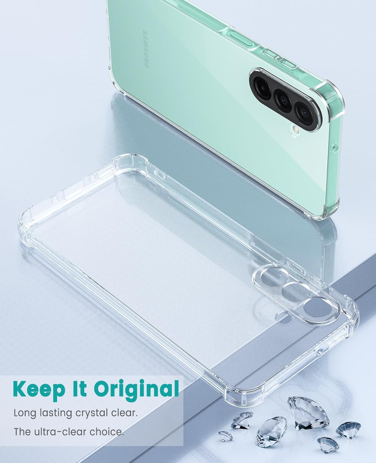 Samsung Galaxy A26 Hoesje Schokbestendig en Dun TPU Back Cover Transparant afbeelding 4