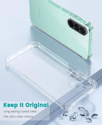 Samsung Galaxy A26 Hoesje Schokbestendig en Dun TPU Back Cover Transparant afbeelding 4