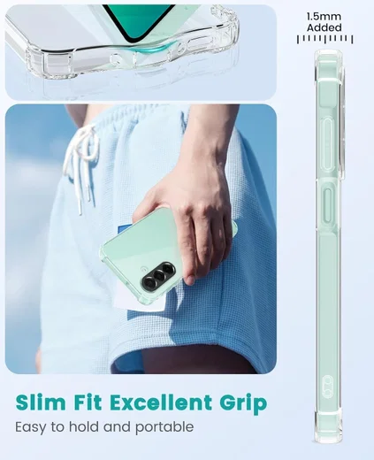 Samsung Galaxy A26 Hoesje Schokbestendig en Dun TPU Back Cover Transparant afbeelding 5