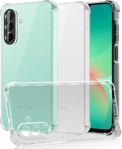 Samsung Galaxy A26 Hoesje Schokbestendig en Dun TPU Back Cover Transparant afbeelding 2
