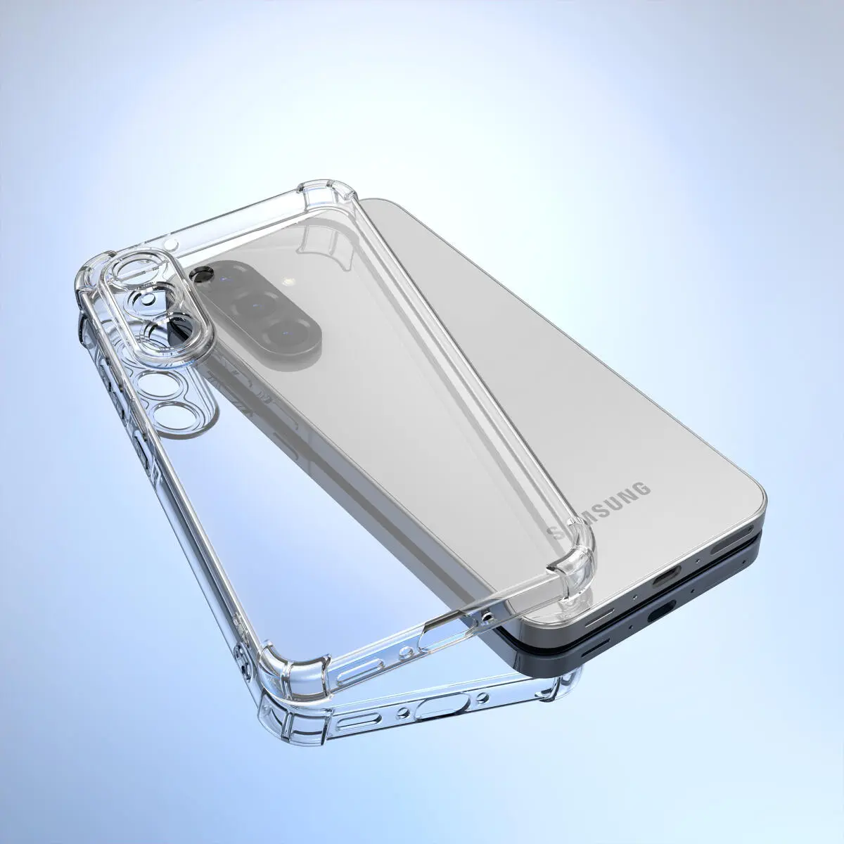 Samsung Galaxy A56 Hoesje Schokbestendig en Dun TPU Back Cover Transparant afbeelding 15