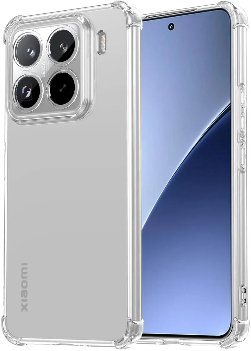 Xiaomi 15 Hoesje Schokbestendig en Dun TPU Back Cover Transparant afbeelding 1