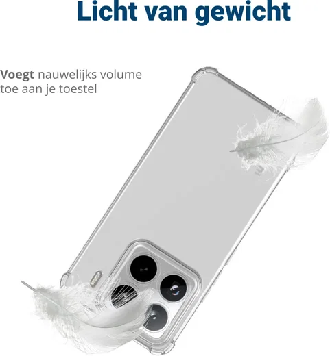 Xiaomi 15 Hoesje Schokbestendig en Dun TPU Back Cover Transparant afbeelding 6
