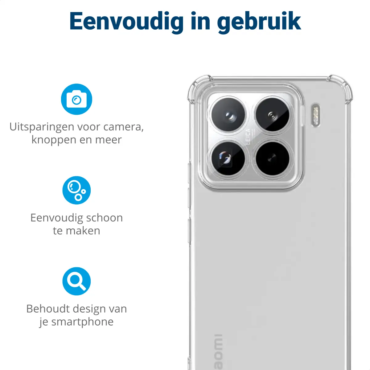 Xiaomi 15 Hoesje Schokbestendig en Dun TPU Back Cover Transparant afbeelding 7