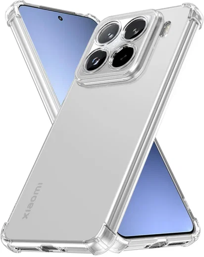 Xiaomi 15 Hoesje Schokbestendig en Dun TPU Back Cover Transparant afbeelding 2