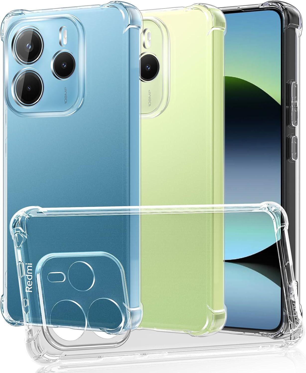 Xiaomi Redmi Note 14 4G Hoesje Schokbestendig en Dun TPU Back Cover Transparant afbeelding 1