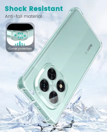 Xiaomi Poco X7/Redmi Note 14 Pro 5G Hoesje Schokbestendig Back Cover Transparant afbeelding 2