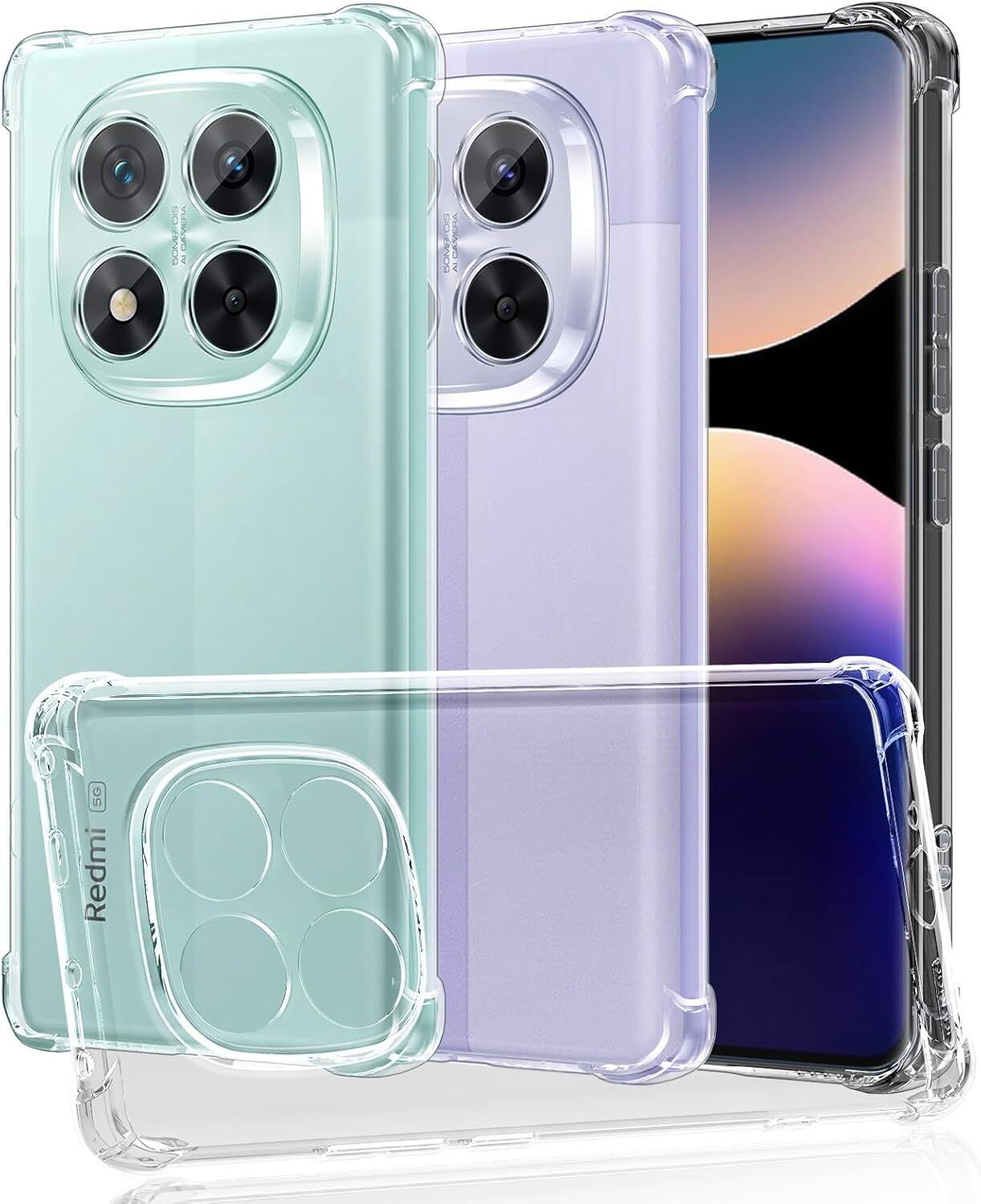 Xiaomi Poco X7/Redmi Note 14 Pro 5G Hoesje Schokbestendig Back Cover Transparant afbeelding 1