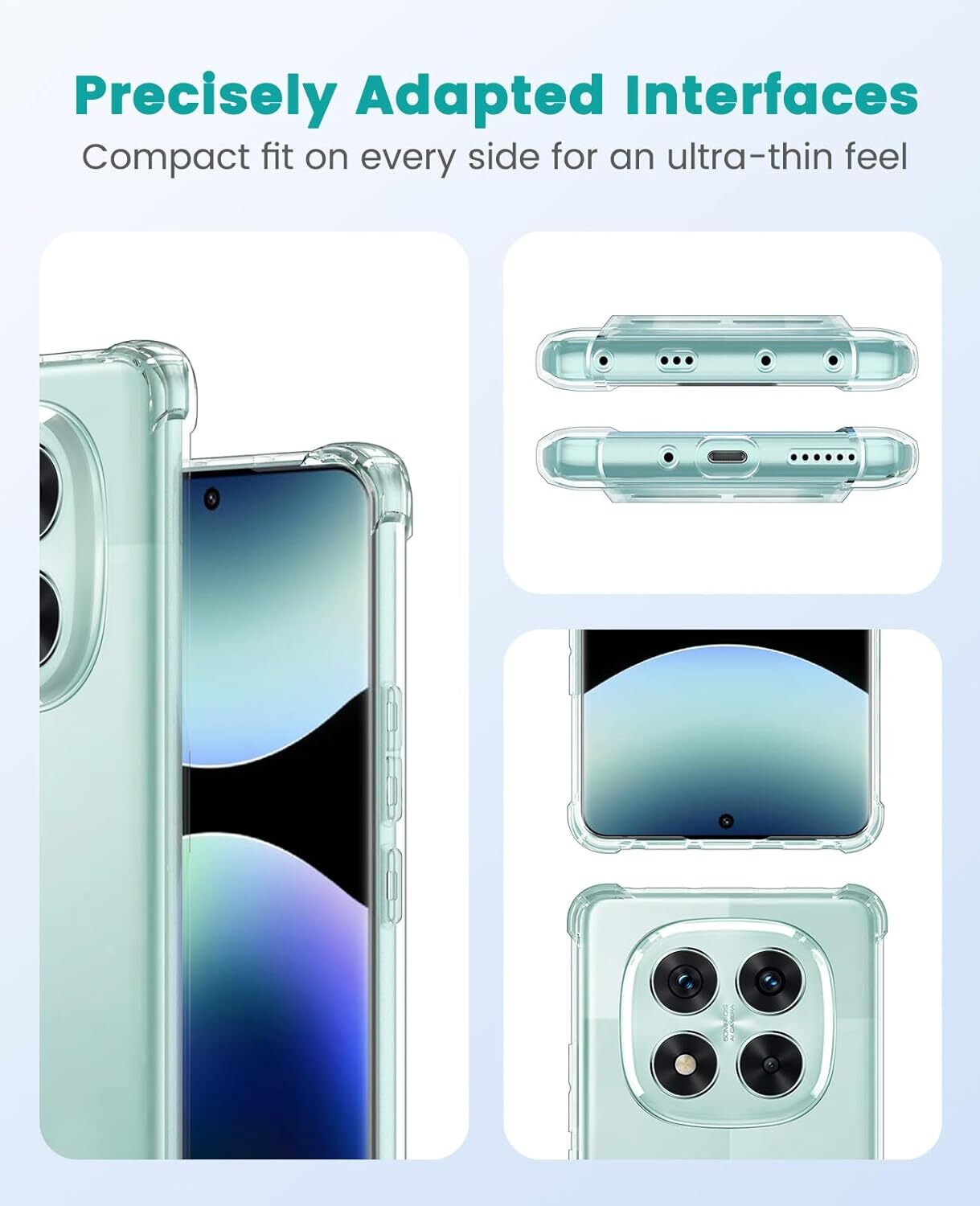 Xiaomi Poco X7/Redmi Note 14 Pro 5G Hoesje Schokbestendig Back Cover Transparant afbeelding 6