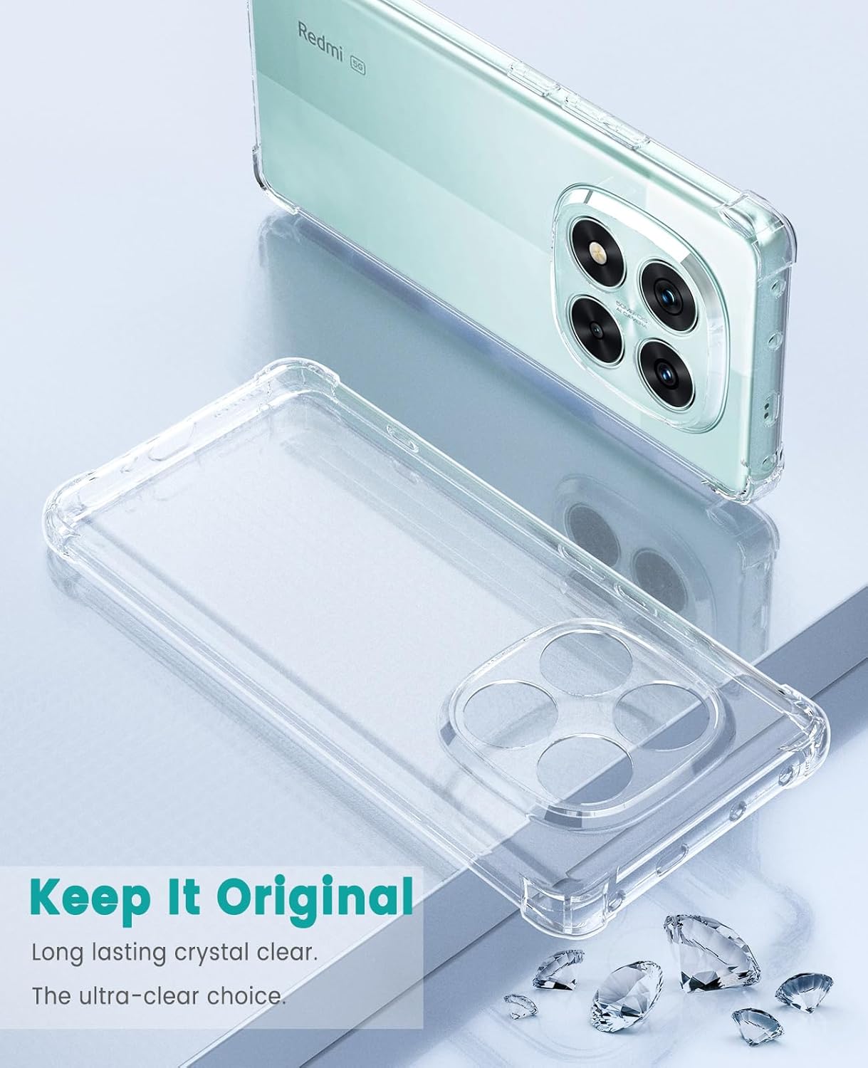 Xiaomi Poco X7/Redmi Note 14 Pro 5G Hoesje Schokbestendig Back Cover Transparant afbeelding 7