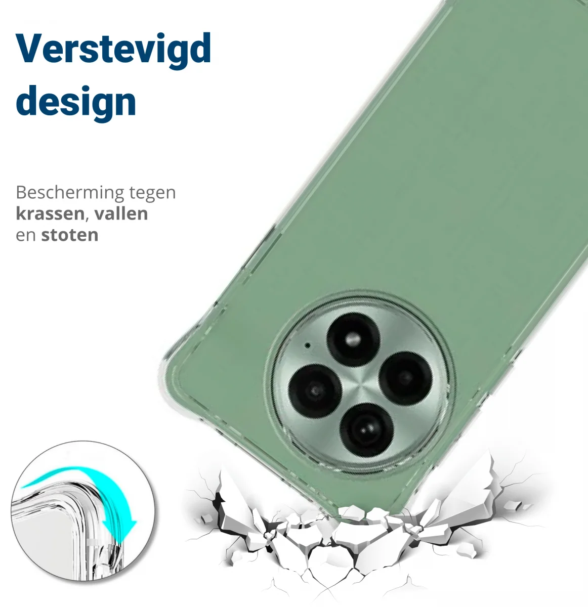 OnePlus 13 Hoesje Schokbestendig en Dun TPU Back Cover Transparant afbeelding 2