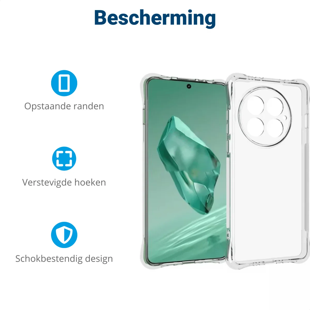 OnePlus 13 Hoesje Schokbestendig en Dun TPU Back Cover Transparant afbeelding 4