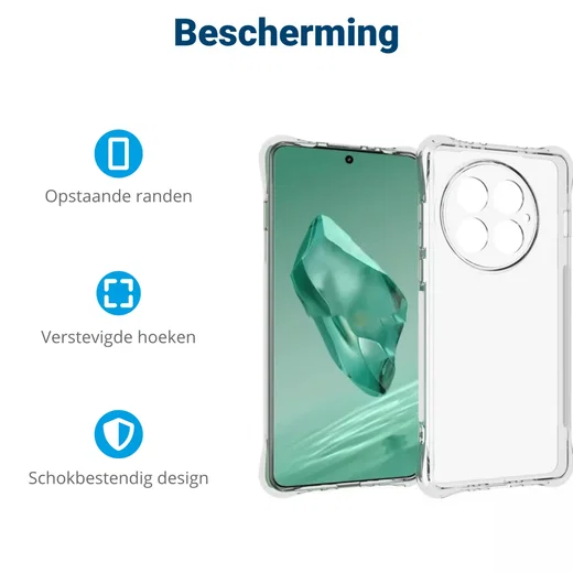 OnePlus 13 Hoesje Schokbestendig en Dun TPU Back Cover Transparant afbeelding 4