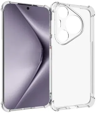 Huawei Pura 70 Hoesje Schokbestendig en Dun TPU Back Cover Transparant