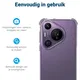 Huawei Pura 70 Hoesje Schokbestendig en Dun TPU Back Cover Transparant afbeelding 5
