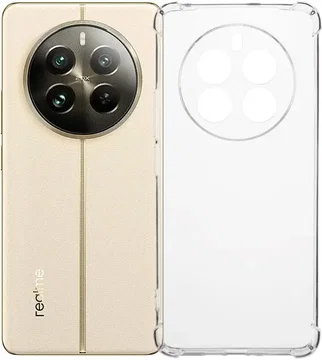 Realme 12 Pro Hoesje Schokbestendig en Dun TPU Back Cover Transparant