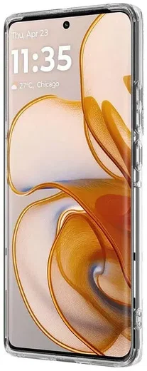 Motorola Edge 50 Ultra Hoesje Hard Back Cover met MagSafe Transparant afbeelding 2