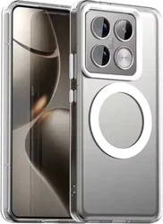 Xiaomi 14T Hoesje Hard Back Cover met MagSafe Transparant afbeelding