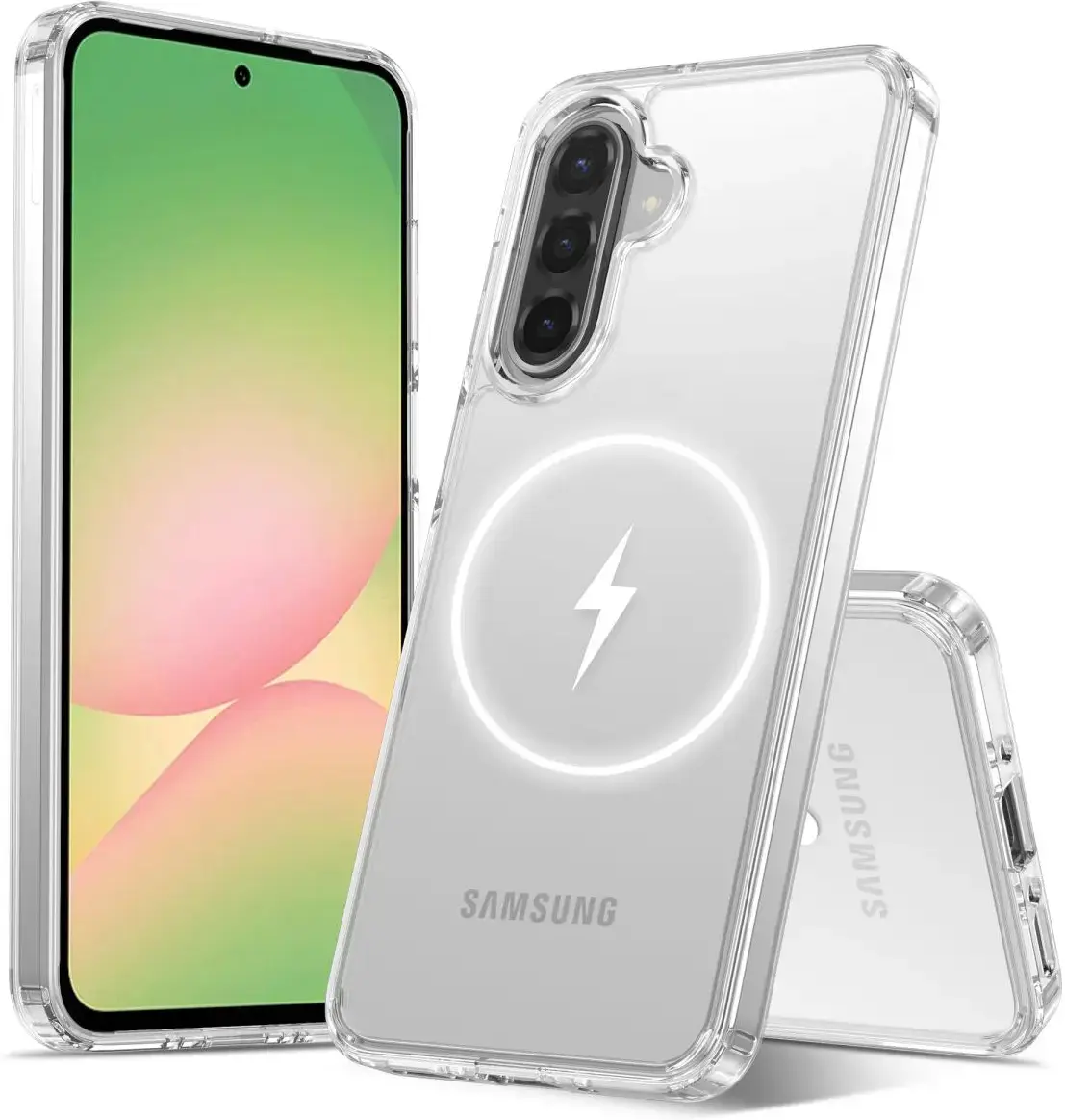 Samsung Galaxy A56 Hoesje Hard Back Cover met MagSafe Transparant afbeelding 7