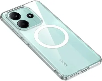 Xiaomi Redmi Note 14 4G Hoesje Hard Back Cover met MagSafe Transparant