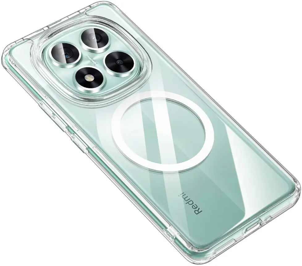 Xiaomi Redmi Note 14 Pro Plus Hoesje Hard Back Cover met MagSafe Transparant afbeelding 1