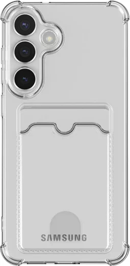 Samsung Galaxy A56 Hoesje Dun TPU met Pasjeshouder Back Cover Transparant afbeelding 8