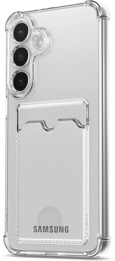 Samsung Galaxy A56 Hoesje Dun TPU met Pasjeshouder Back Cover Transparant afbeelding 9