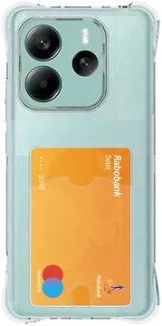 Xiaomi Redmi Note 14 4G Hoesje Dun TPU met Pasjeshouder Back Cover Transparant