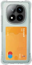 Xiaomi Redmi Note 14 Pro Plus Hoesje Dun TPU met Pasjeshouder Back Cover Clear afbeelding