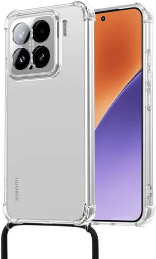 Xiaomi 15 Hoesje met Koord Schokbestendig TPU Transparant afbeelding 2