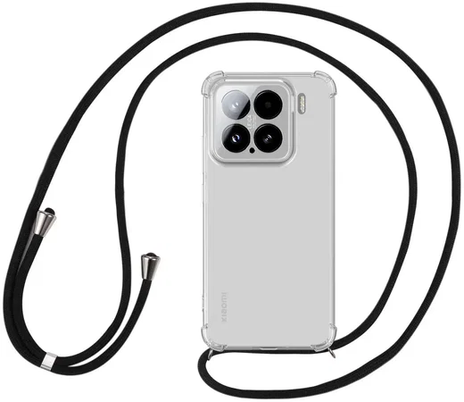 Xiaomi 15 Hoesje met Koord Schokbestendig TPU Transparant afbeelding 1