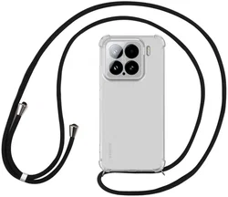 Xiaomi 15 Hoesje met Koord Schokbestendig TPU Transparant afbeelding