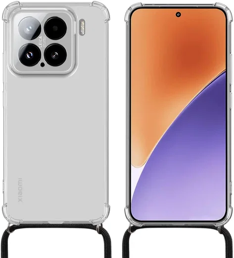 Xiaomi 15 Hoesje met Koord Schokbestendig TPU Transparant afbeelding 4
