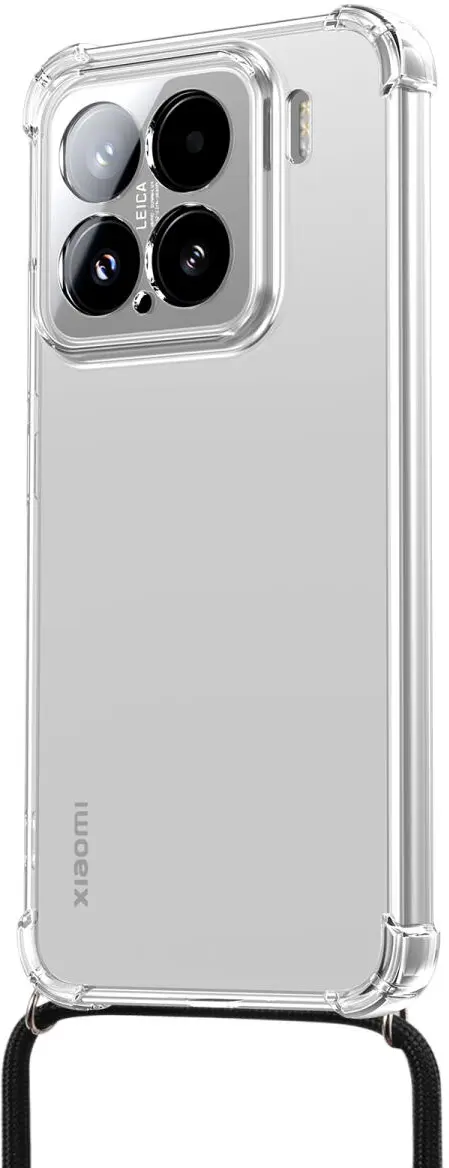 Xiaomi 15 Hoesje met Koord Schokbestendig TPU Transparant afbeelding 6