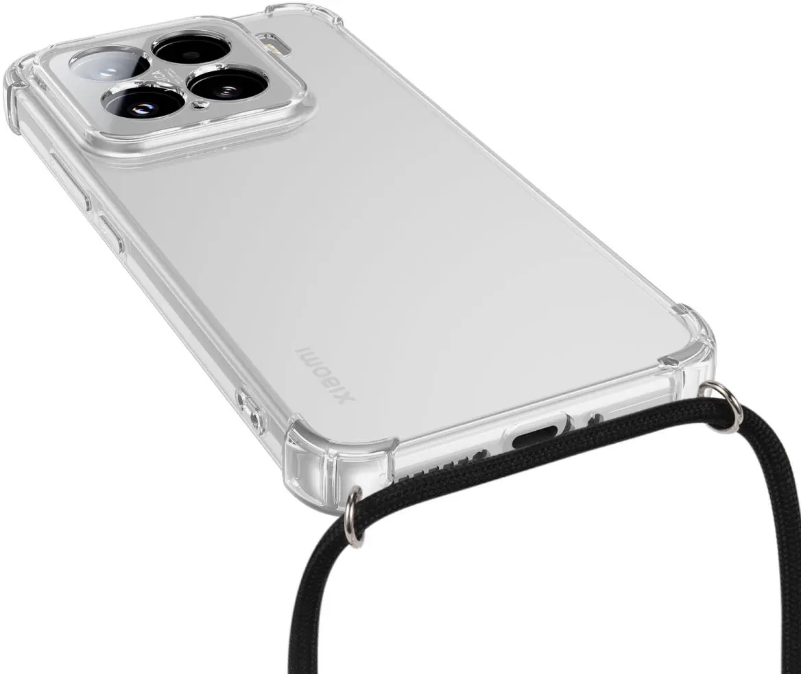 Xiaomi 15 Hoesje met Koord Schokbestendig TPU Transparant afbeelding 7
