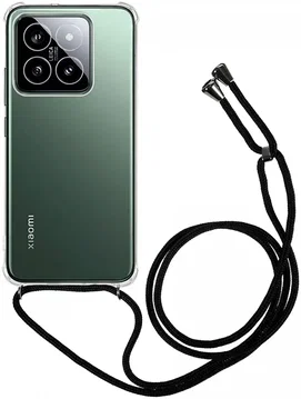 Xiaomi 14T Pro Hoesje met Koord Schokbestendig TPU Transparant
