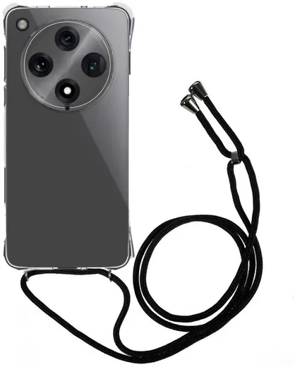 Oppo Find X8 Pro Hoesje met Koord Schokbestendig TPU Transparant afbeelding 1