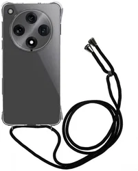 Oppo Find X8 Pro Hoesje met Koord Schokbestendig TPU Transparant afbeelding