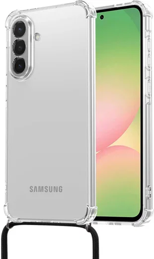 Samsung Galaxy A56 Hoesje met Koord Schokbestendig TPU Transparant afbeelding 1