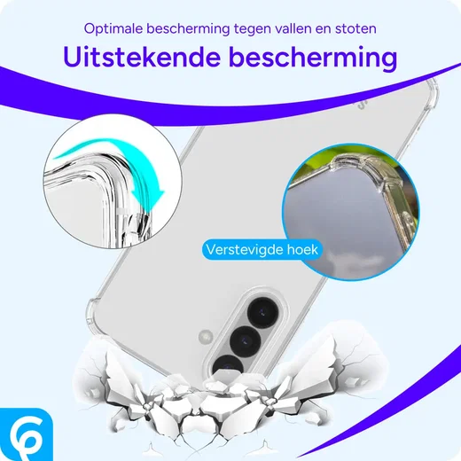 Samsung Galaxy A56 Hoesje met Koord Schokbestendig TPU Transparant afbeelding 2