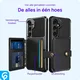Samsung Galaxy A56 TPU Back Cover met Kunstleren Wallet Zwart afbeelding 7