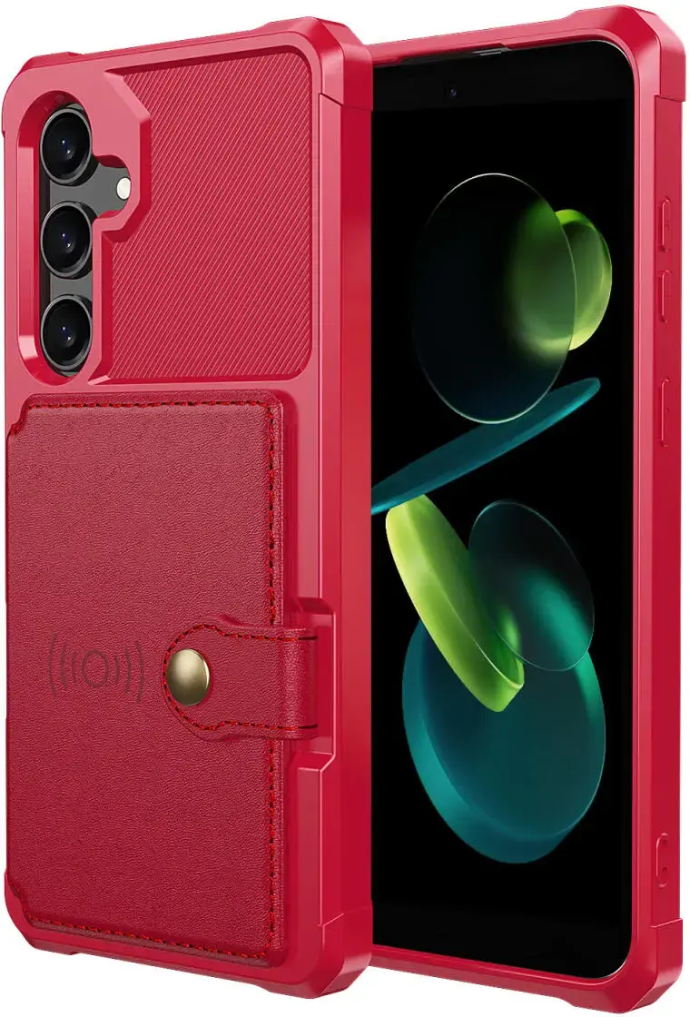 Samsung Galaxy A56 Hoesje 3-in-1 Pasjes Portemonnee Back Cover Rood afbeelding 10