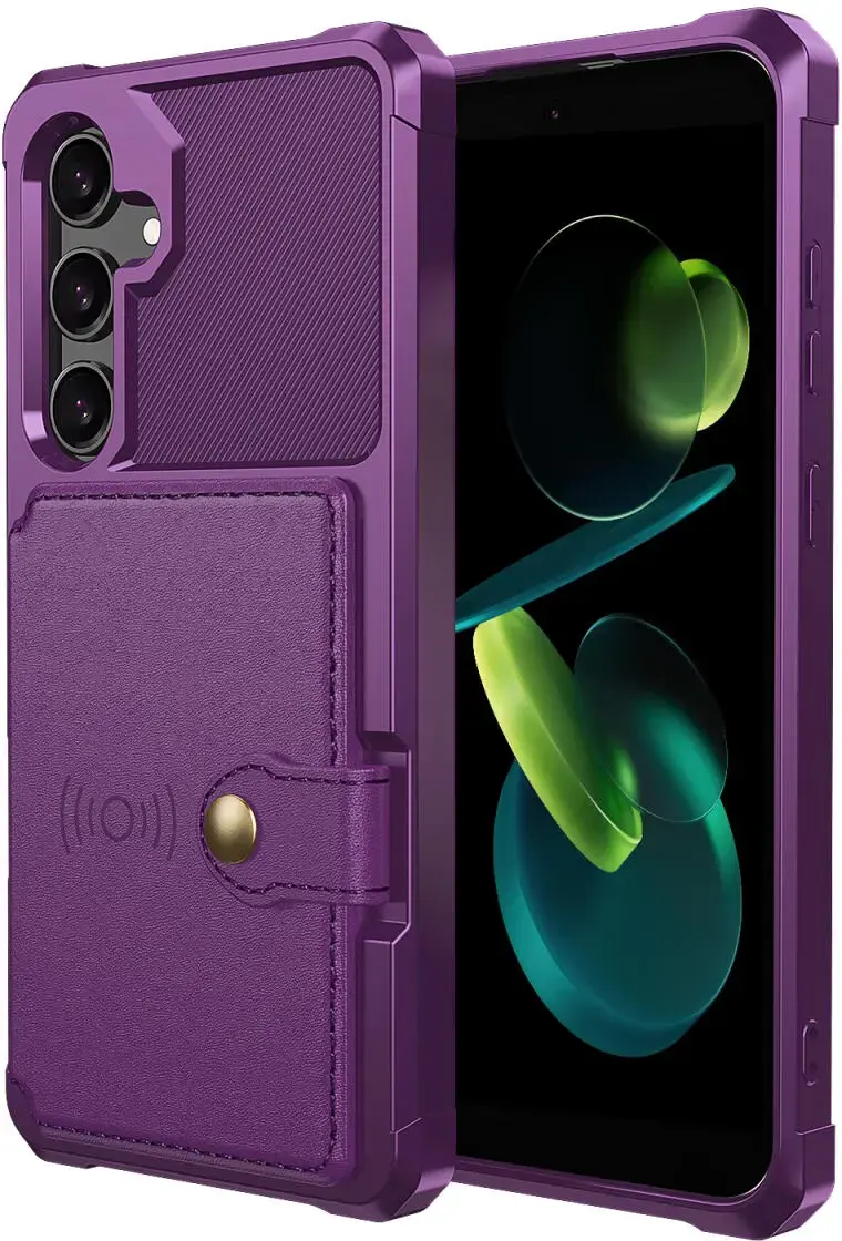 Samsung Galaxy A56 Hoesje 3-in-1 Pasjes Portemonnee Back Cover Paars afbeelding 10