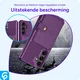 Samsung Galaxy A56 TPU Back Cover met Kunstleren Wallet Paars afbeelding 2