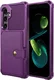 Samsung Galaxy A56 TPU Back Cover met Kunstleren Wallet Paars afbeelding 9
