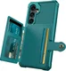 Samsung Galaxy A56 TPU Back Cover met Kunstleren Wallet Groen afbeelding 10